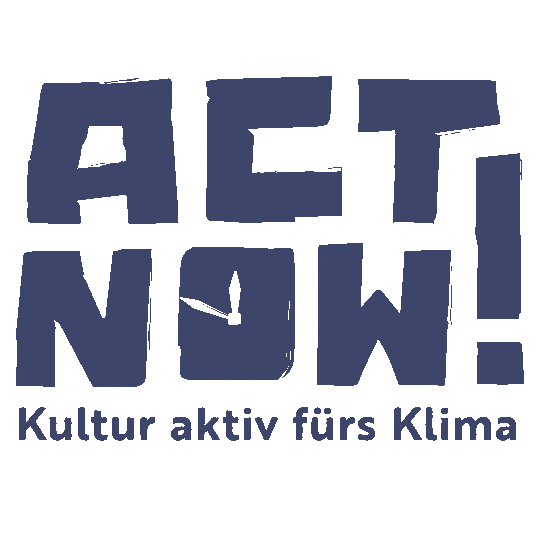 Kompakt-Logo ACT NOW! Kultur aktiv für das Klima