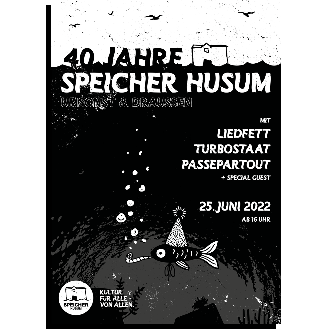 Poster für 40 Jahre Speicher Husum